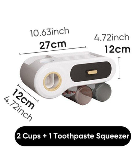 Comprehensive Bathroom Organizer Set for Toothbrushes, Cups, and Cosmetics