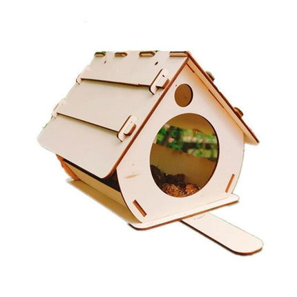 Wooden Hummingbird Feeder House Kit: Build Your Own Outdoor Bird Oasis