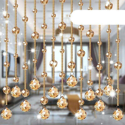 Elegant Crystal Beaded Room Divider Curtain for Luxurious Home Aesthetics