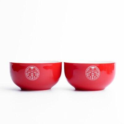 Elegant Red Ceramic Chinese Wedding Tea Ceremony Set - Exquisite Teapot and Teacups for Memorable Celebrations