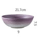 Elegant Nordic Stoneware Dining Set - Chic Purple Glazed Plates and Bowls - Premium Tableware for Stylish Dining