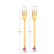 gold santa fork