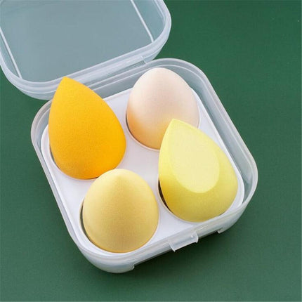 Flawless Finish Pro: 4-Piece Premium Makeup Sponge Set for Seamless Blending
