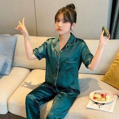 Luxurious Leopard Print Satin Pajama Set for Women - Indulge in Comfort and Style