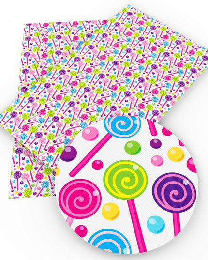 Whimsical Cake Candy Faux Leather Crafting Kit for DIY Accessories and Bags