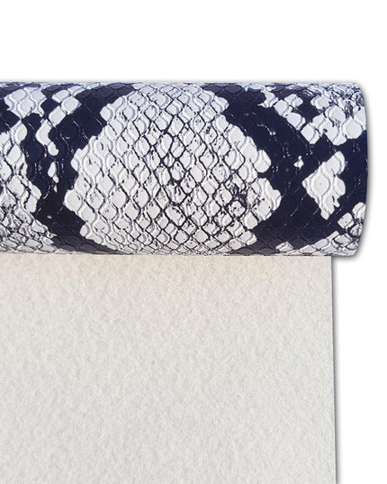 Exotic Python Pattern Vegan Leather Roll for Creative Handmade Accessories