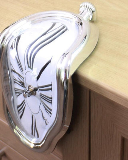 Surrealist Melting Timekeeper - Dali-Inspired Artistic Clock for Unique Home Decor