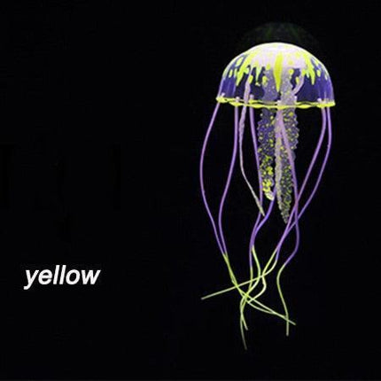 Glowing Jellyfish Aquarium Ornament for Enchanting Underwater Decor