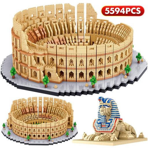 City Mini World Famous Attractions Architecture Model Building Blocks Set for Kids - 5594PCS Simulation Bricks Toy Kit with Eco-Friendly ABS Plastic - Educational & Creative Gift for Young Explorers