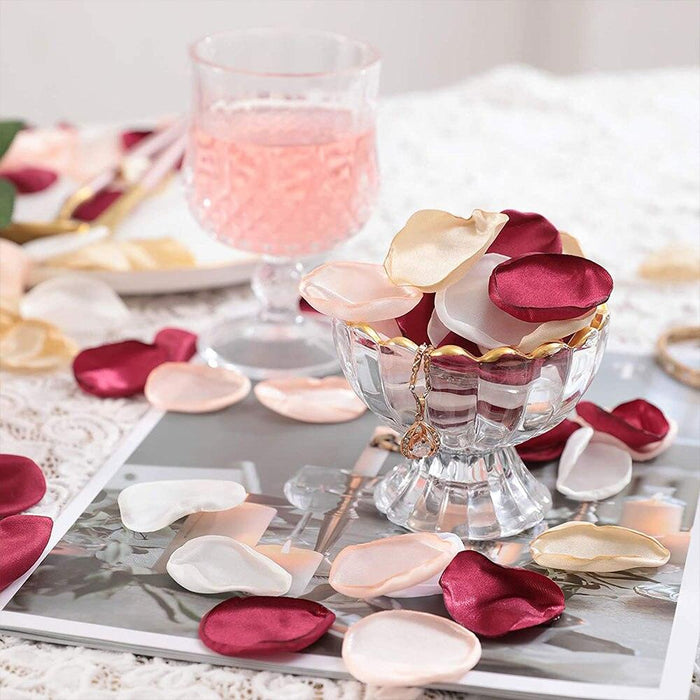 Silk Rose Petals Collection - Luxurious Floral Decoration Set for Celebrations