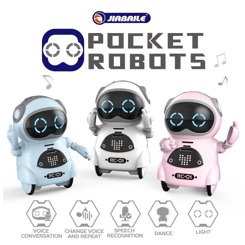 Charming Multilingual Mini Robot Buddy with Interactive Features