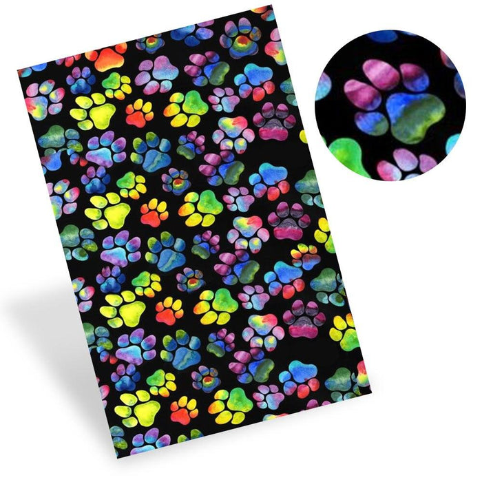 Puppy Passion: Synthetic Leather Dog Patterned Crafting Sheets for Earrings, Accessories, and DIY Creations
