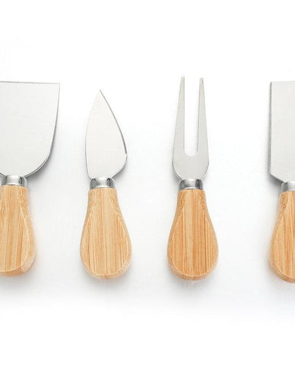 Artisan Cheese Knife Collection with Stylish Wood Handles