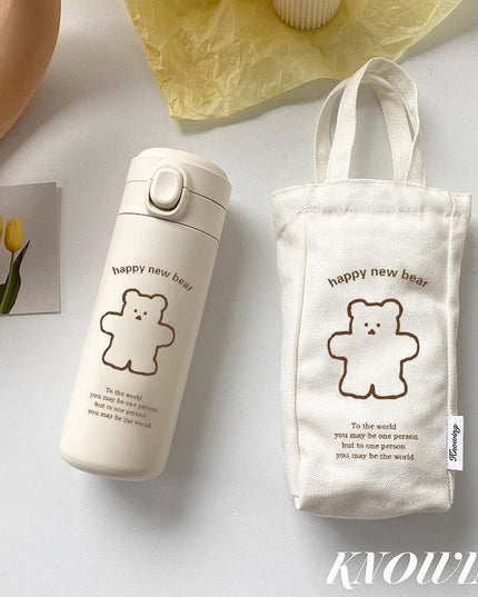 Korean-Inspired 450ml Stainless Steel Travel Thermos