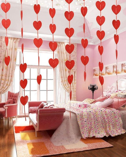 Enchanting Heart-Shaped Garland Collection - 400 Premium Quality Pieces