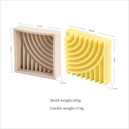Versatile Circular Silicone Mold for DIY Candles and Treats
