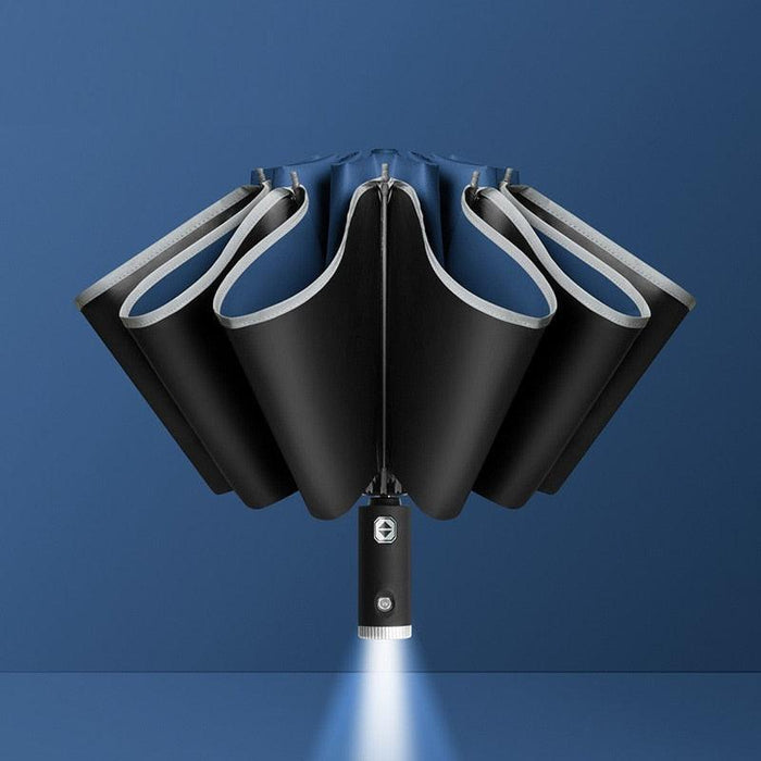 Innovative LED Reverse Umbrella with Auto Open Close and LED Light-Emitting Technology