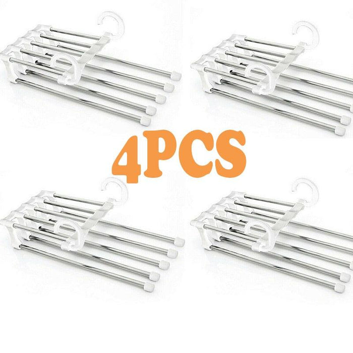 5-in-1 Stainless Steel Pant Hanger for Ultimate Wardrobe Organization