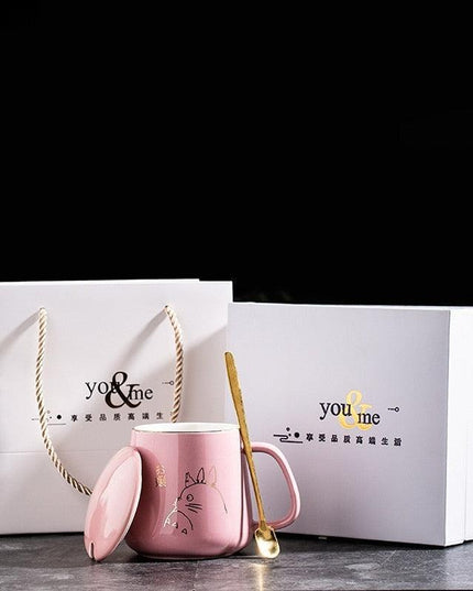 Elegant Golden Totoro Ceramic Mug Collection - 400ml Capacity