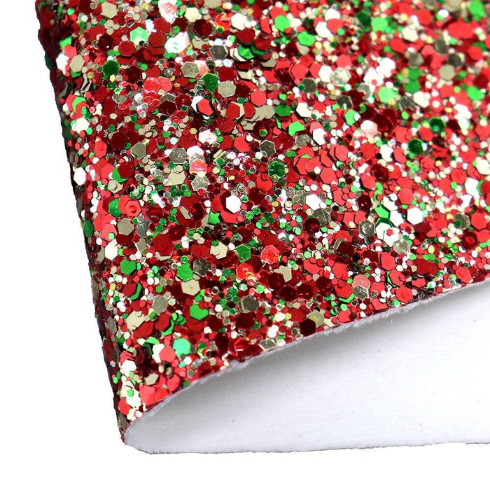 Sparkling Holiday Glitter Fabric Roll - XL Size for Creative Crafts
