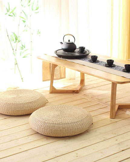 Natural Dandelion Handwoven Meditation Cushion for Peaceful Relaxation