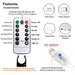 LED Curtain Lights USB Powered with Remote Control - 3M Holiday Decoration for Bedroom and Outdoor Settings