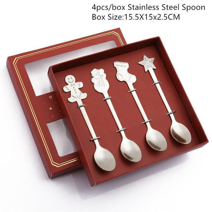 Joyful Holiday Spoon Set for Festive Dining