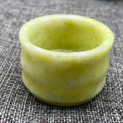 Traditional Chinese Handcrafted Green Jade Tea Cup Set with Healing Properties