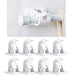 Hassle-Free Waterproof Curtain Rod Brackets - Self-Adhesive, Heavy-Duty Hanging Solution