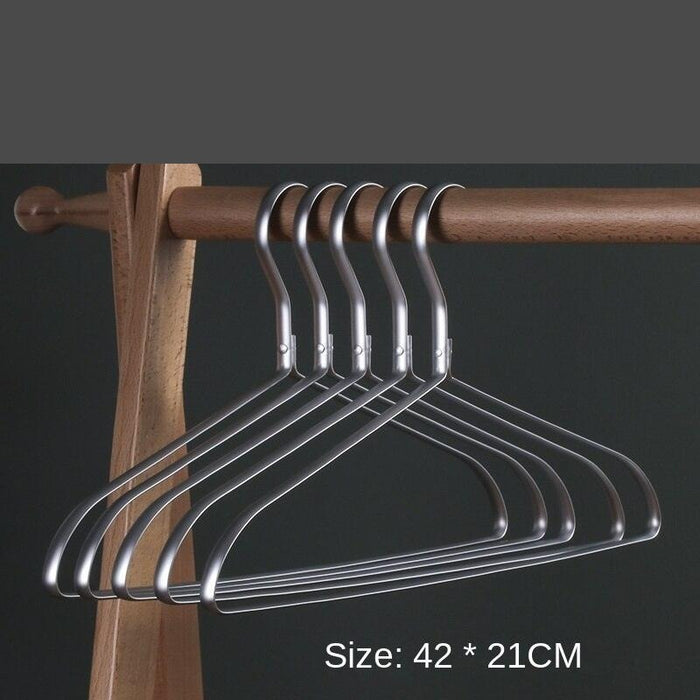 Aluminum Clothes Hanger Storage Solution for Men's Closet