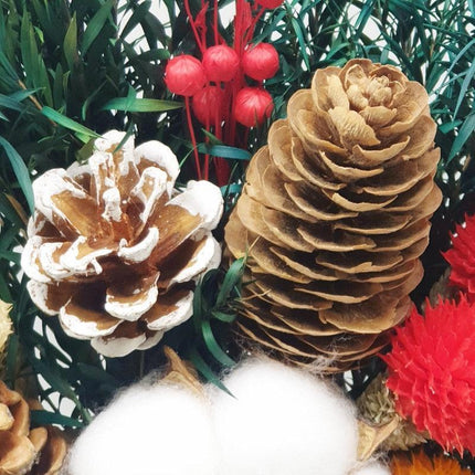 Nordic Serenity Dried Eucalyptus and Cotton Bouquet - Lasting Decor, 10-30 Stems, 35cm