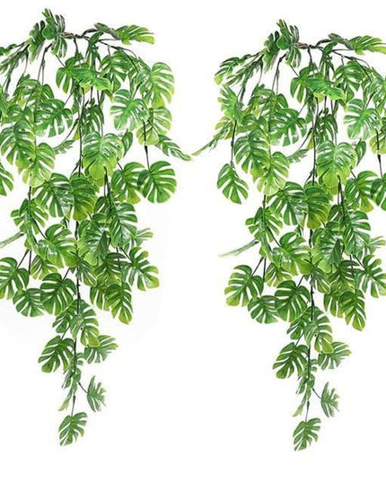 Lifelike Persian Fern Faux Hanging Plant Duo - Chic Greenery for Home and Event Decor
