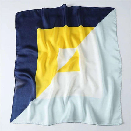 Elegant 70x70CM Printed Polyester Scarf for Timeless Style