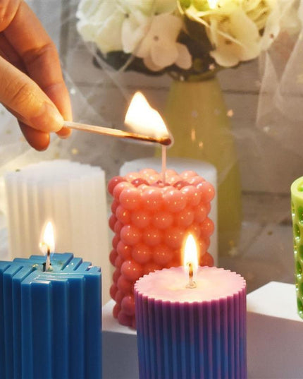 Candle Crafting Masterpiece: Roman-Style Silicone Mold Set for Creative Artistry