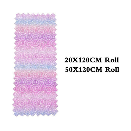 Vibrant Glittery Faux Leather Crafting Roll - Ignite Your Creative Projects