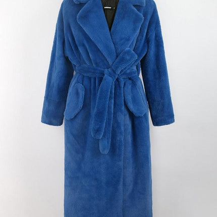 Opulent Faux Rabbit Fur Coat - Transform Your Winter Wardrobe