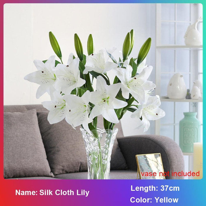 Chic Silk Dandelion Floral DIY Home Decoration Set - Elegant and Versatile