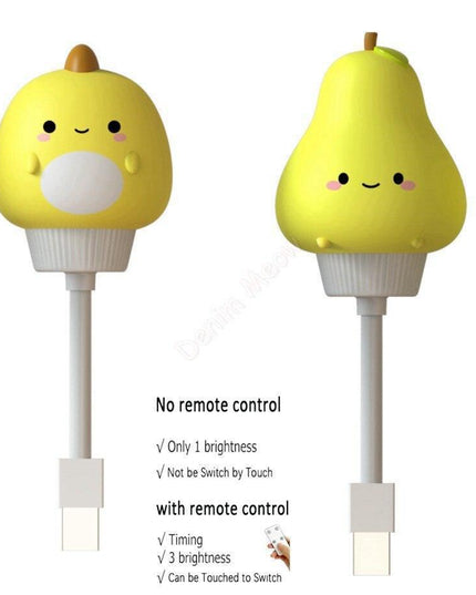 Enchanting Bunny LED Night Light with Cat Remote: Delightful Glow for Kids