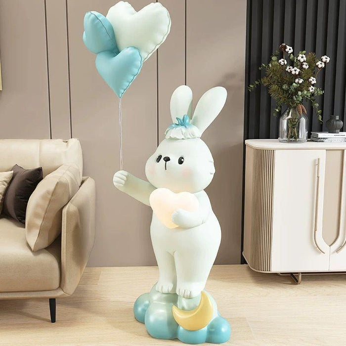 Whimsical Moon Rabbit Statue for Stylish Home Decor and Gifting