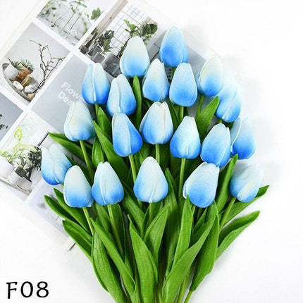 Elegant 31-Piece Faux Tulip Arrangement - Enhance Your Celebrations