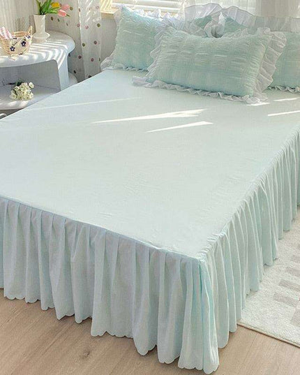 Luxe Double Layer Lace-Embroidered Bedding Set for Ultimate Comfort