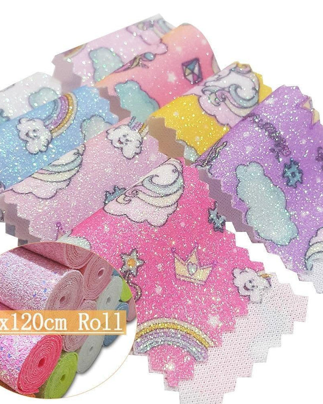 Enchanting Unicorn Sparkle Fabric Roll: Transform Your DIY Crafts and Home Decor
