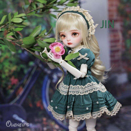 Enchanting Customizable Jin Young Doll in Stylish Lolita Attire