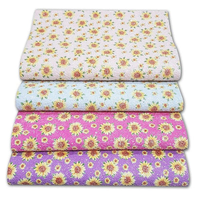 Sunflower Glitter Leather - Creative Crafting Delight