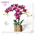 Blue Orchid Blooming Building Set for Romantic Home Decor