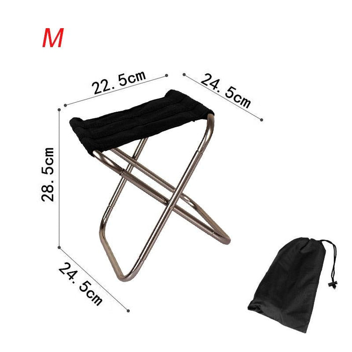 Portable Folding Chair Set with Convenient Storage Pouch for Outdoor Adventures