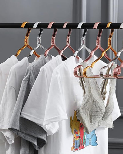 Luxury Aluminum Alloy Closet Hangers - Set of 10