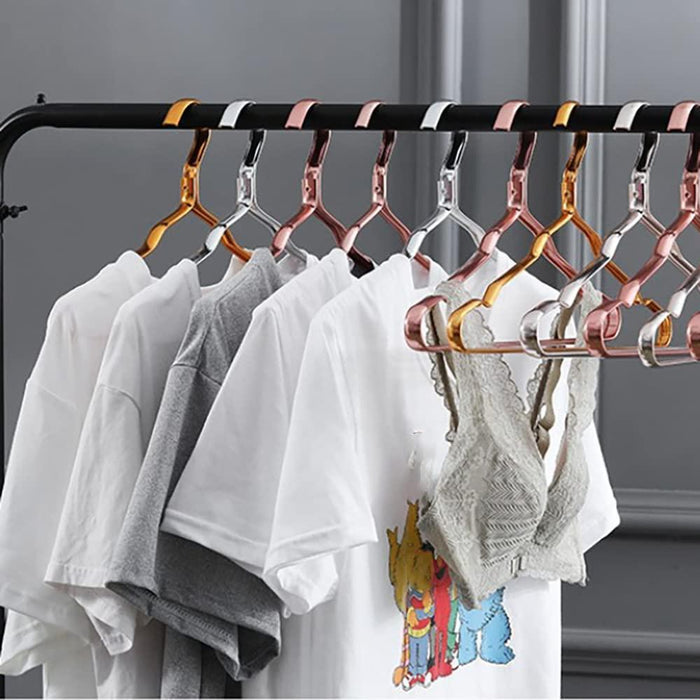 Luxury Aluminum Alloy Closet Hangers - Set of 10