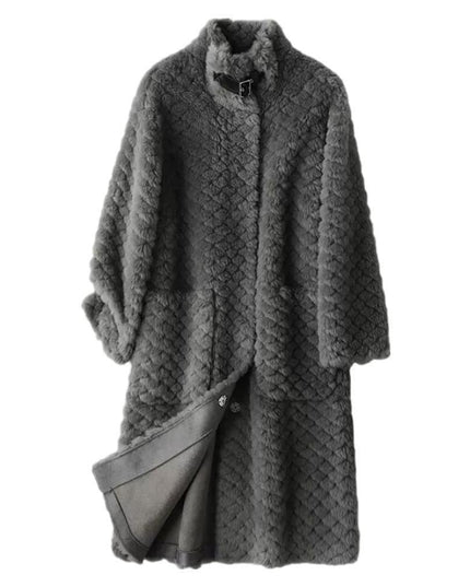 Luxurious Women's Wool Fur Overcoat: The Ultimate Blend of Style and Warmth