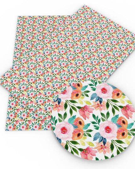 Blooming Inspiration Synthetic Leather - Unleash Your Creative Vision